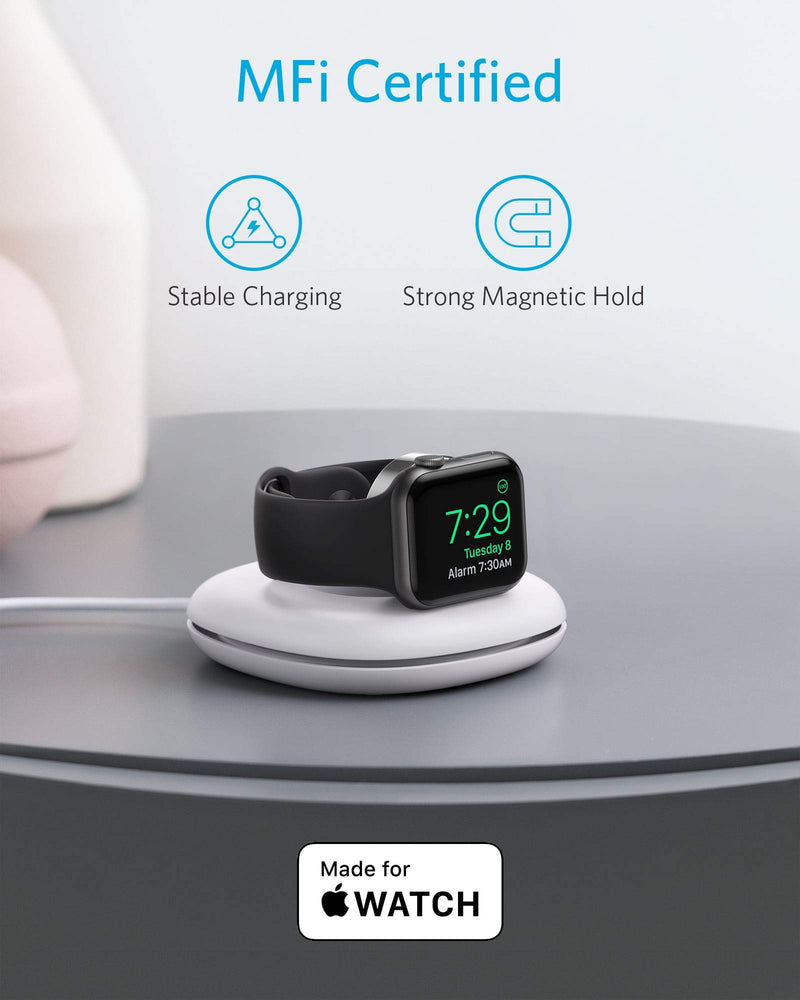 Anker Foldable Charging Dock for Apple Watch with USB A Connector, [MFi Certified] Compatible with Apple Watch Series 1/2 / 3/4 / 5/6