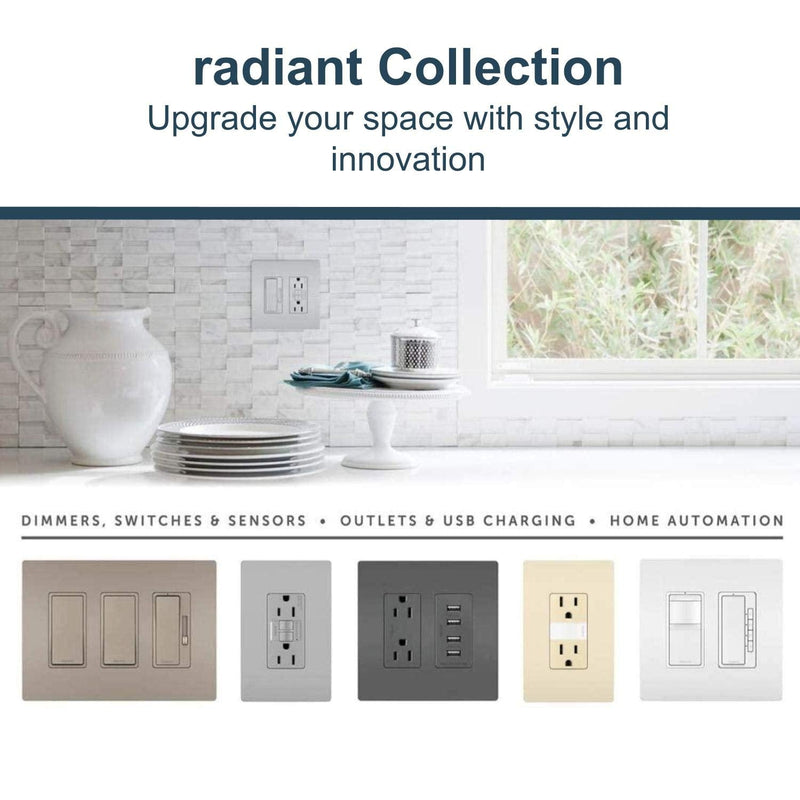 Legrand radiant Self-Test GFCI Outlet, Brown, 20 Amp, 2097CCD12