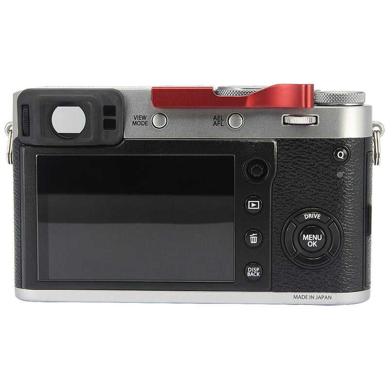 [AUSTRALIA] - Haoge THB-XR Metal Hot Shoe Thumb Up Rest Hand Grip for Fujifilm Fuji FinePix XE4 X100F X-100F X-Pro2 XPro2 X-Pro3 XPro3 Camera Accessories Red 