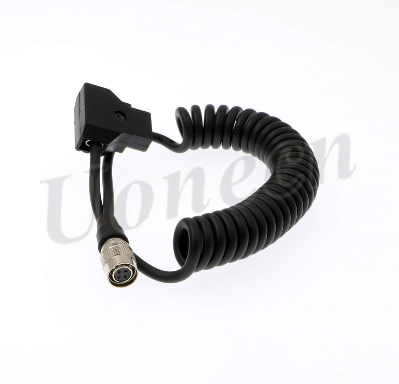 Uonecn Power Spring Cable for SmallHD AC7 OLED DP7 Monitor Hirose 4 Pin Female to D-tap