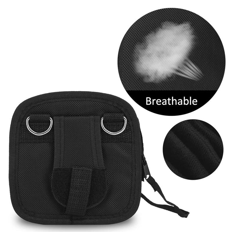 Serounder Bags for Cameras and Photographic Equipment, Camera Lens Filter Carry Case, 9-Pocket Lens Filter Wallet Pouch Bag Travel Holder Belt Bag with Detachable Strap