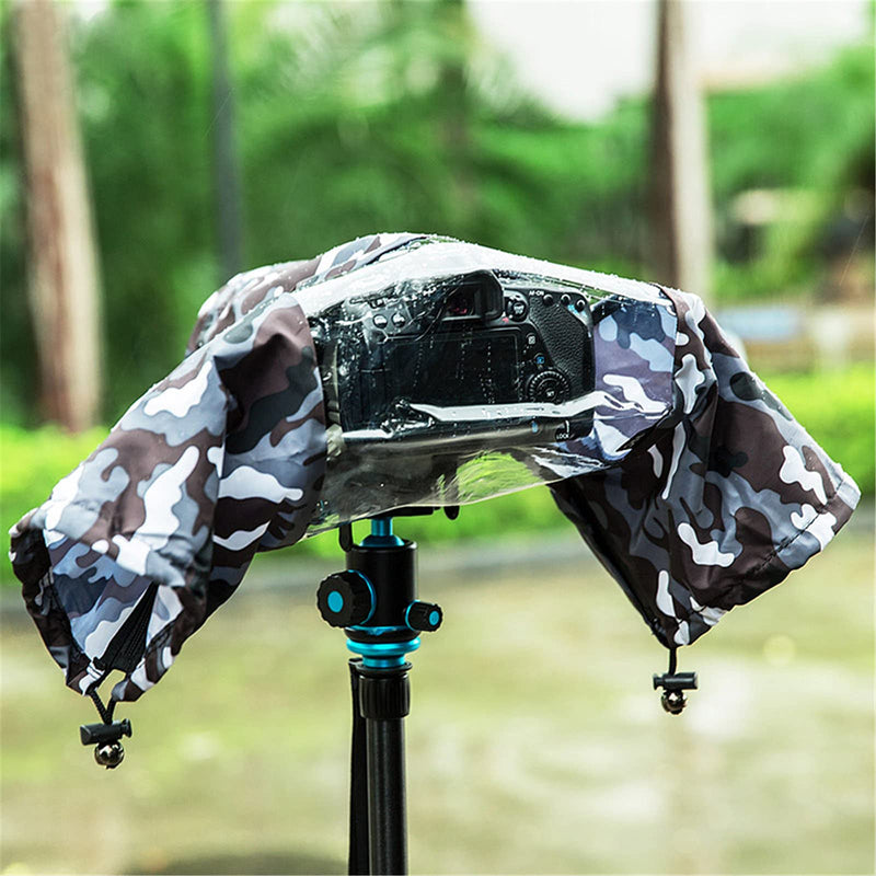 Camera Lens Rain Cover Raincoat Sleeve Gear Camo for Canon EOS R5 R6 R Rp Rebel T7 T8i T7i T100 90D 80D 4000D SL3 SX70 SX60 Nikon Z7 Z6 II Z5 D780 D850 D750 D7500 D5600 D3500 Coolpix P950 P1000 P900 Camouflage