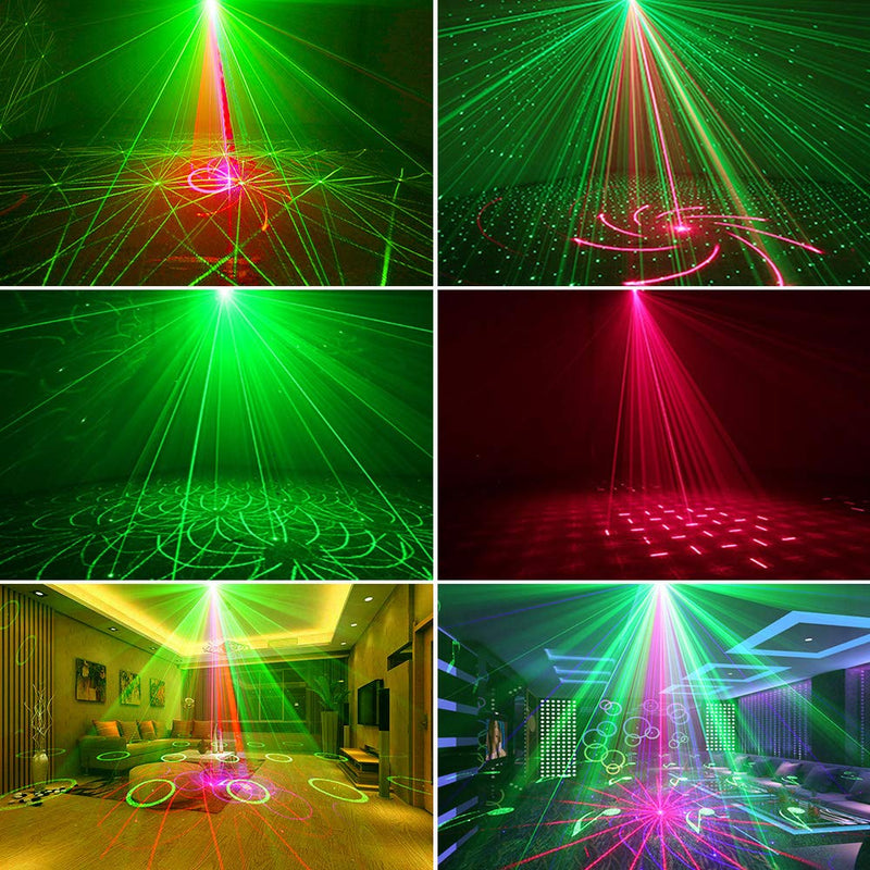 [AUSTRALIA] - Party lights disco lights dj stage lights strobe lights sound activated LED projector,for Christmas Halloween decoration party festival show dj lights 