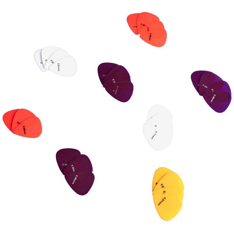 AmazonBasics Guitar Picks, Solid Colors, Celluloid, 30-Pack