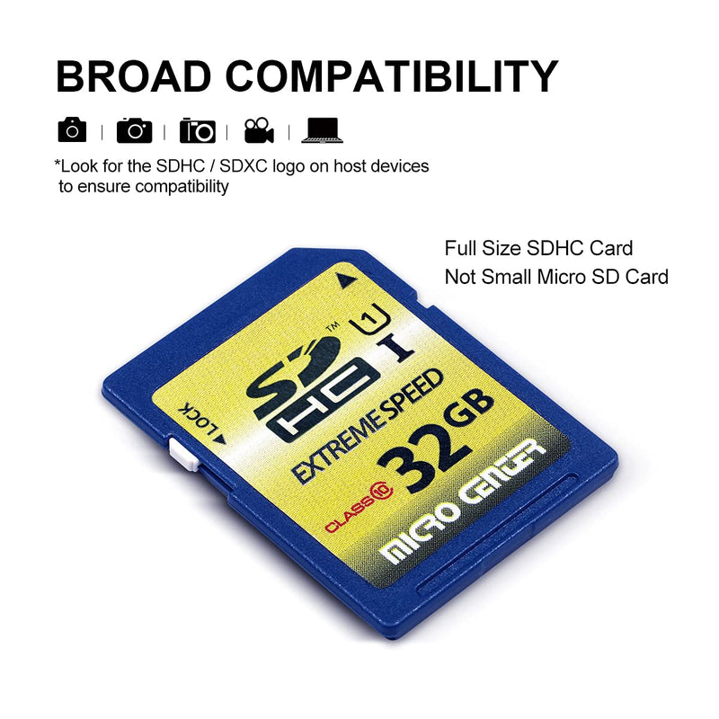 32GB Class 10 SDHC Flash Memory Card 10 Pack Standard Full Size SD Card USH-I U1 Trail Camera Memory Card by Micro Center (10 Pack) 32GB x 10