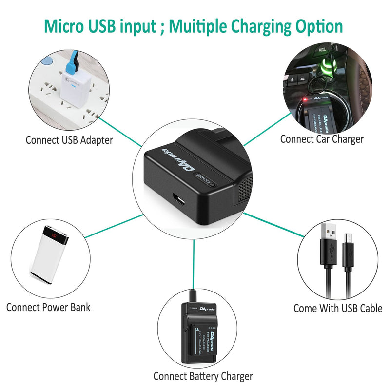 OAproda NP-BG1 Ultra Slim USB Battery Charger for Sony NP-FG1, CyberShot DSC-H10, H50, H70, DSC-N2,N1, DSC-T100, T20, DSC-W150, W120, W290, WX1, WX10 and moer Sony W Series Digital Cameras