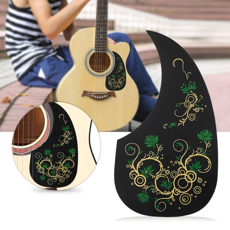 2Pcs Guitar Pickguards, Durable Self-adhesive Scratchplate Cool Guitar Pick Guards Accessories for 40" 41" Folk Guitar