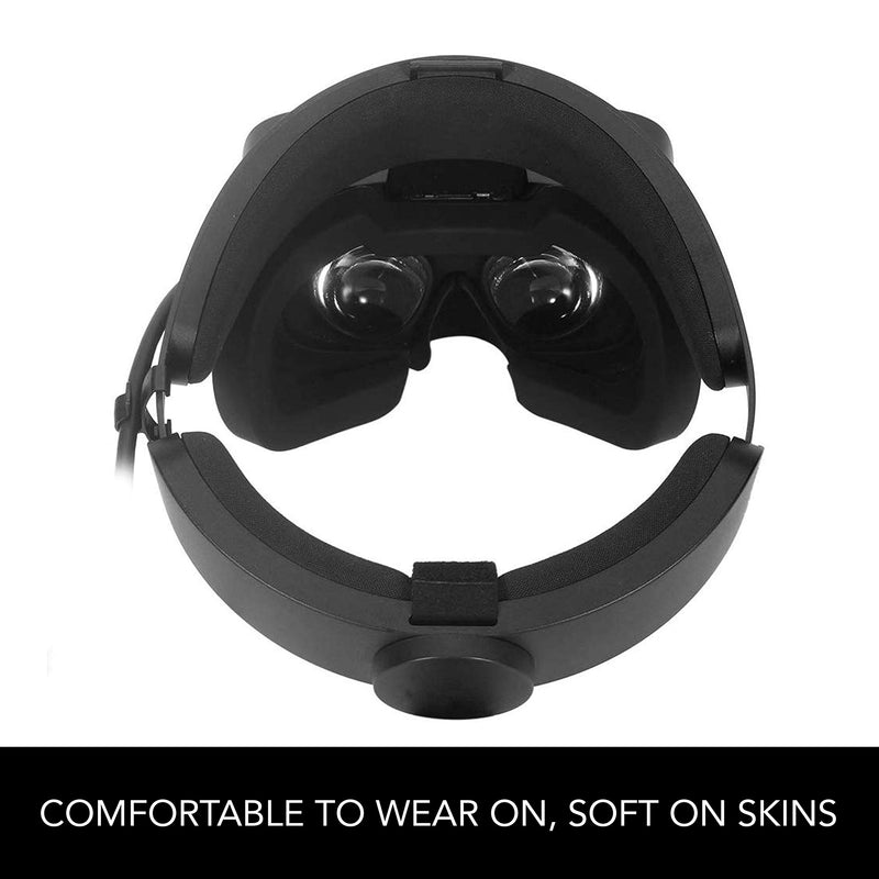 Covos VR Face Pad for Oculus Rift S Silicone Eye Cover, Rift S VR Cover Sweatproof Waterproof Lightproof Anti-Dirty Oculus Rift S Accessory Black