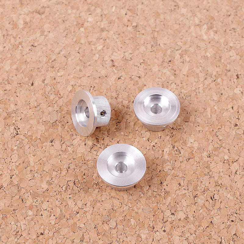 Alnicov 3Pcs Metal Guitar Control Knobs 6mm Diameter Tone Volume Knobs for Strat Stratocaster Electric Guitar