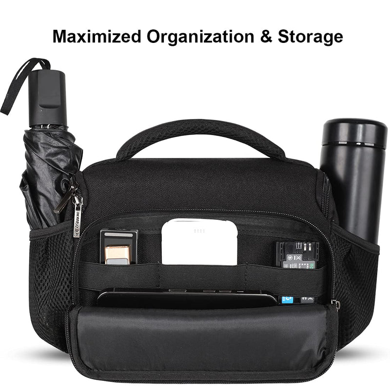 [AUSTRALIA] - DOMISO Camera Bag Case Waterproof Anti-Shock Shoulder Bag, Black 