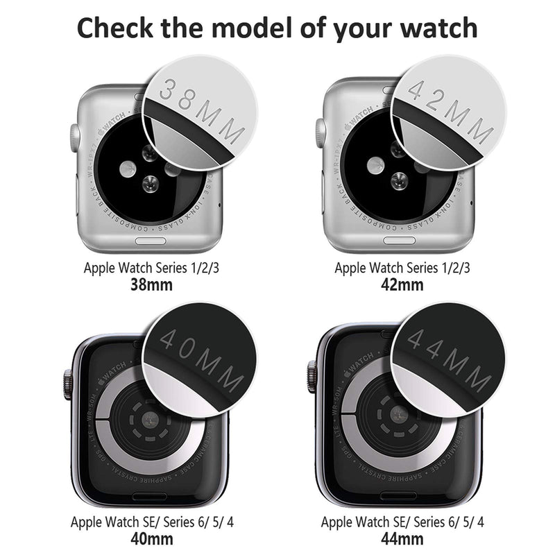 Goton Compatible iWatch Apple Watch Edge Case 44mm SE / Series 6 / 5 / 4 [No Screen Protector] , (2 Packs) Soft TPU Shockproof Edge Case Cover Bumper Protector (Black and Clear, 44mm) Black + Clear