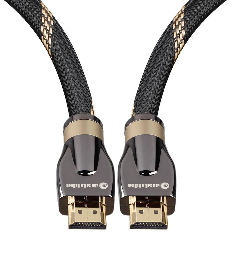 4K HDMI Cable/HDMI Cord 3ft - Ultra HD 4K Ready HDMI 2.0 (4K@60Hz 4:4:4) - High Speed 18Gbps - 28AWG Braided Cord-Ethernet/3D/HDR/ARC/CEC/HDCP 2.2/CL3 by Farstrider 3 Feet Yellow