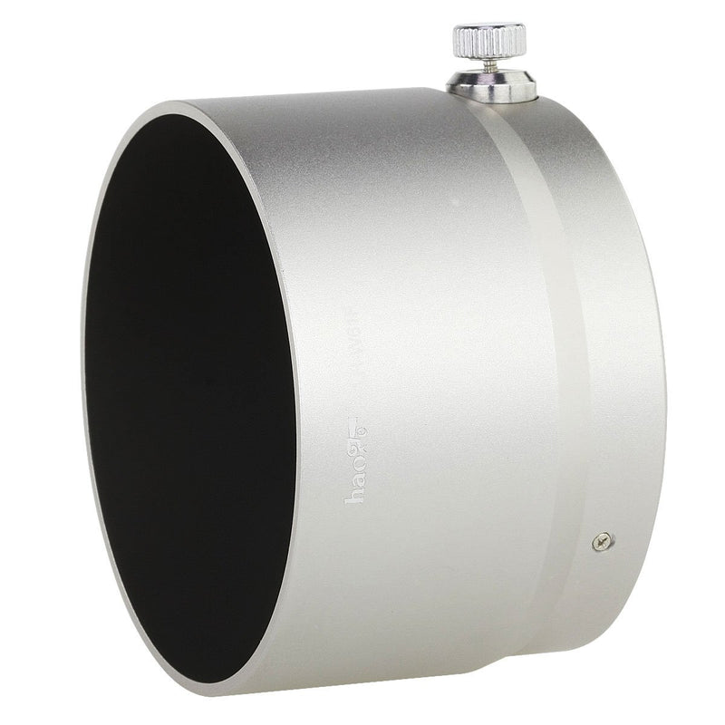 Haoge LH-W61F Metal Lens Hood Shade for Olympus M.ZUIKO Digital ED 75mm F1.8 Lens Replaces Olympus LH-61F Silver