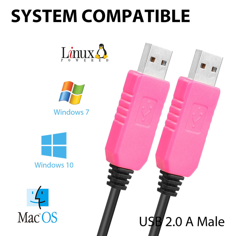 YACSEJAO USB to TTL Serial Cable CH343 Module USB to TTL Debug Cable 6 Pin Female Socket Header for Win 7/8/XP/VISTA(2 Pack)
