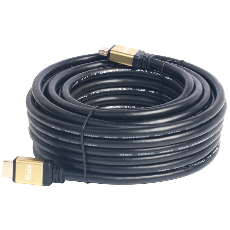 [AUSTRALIA] - Postta Ultra HDMI 2.0V Cable(25 Feet) Support 4K 2160P,1080P,3D,Audio Return and Ethernet - 1 Pack(Golden) 25FT Golden 