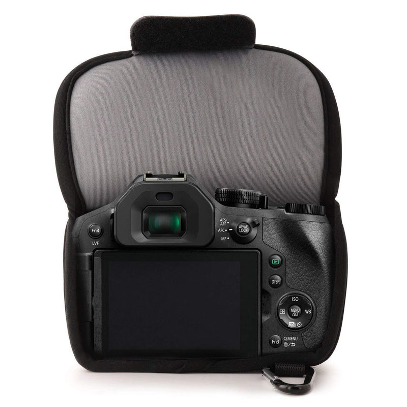 MegaGear Ultra Light Neoprene Camera Case Compatible with Panasonic Lumix DMC-FZ300 Grey