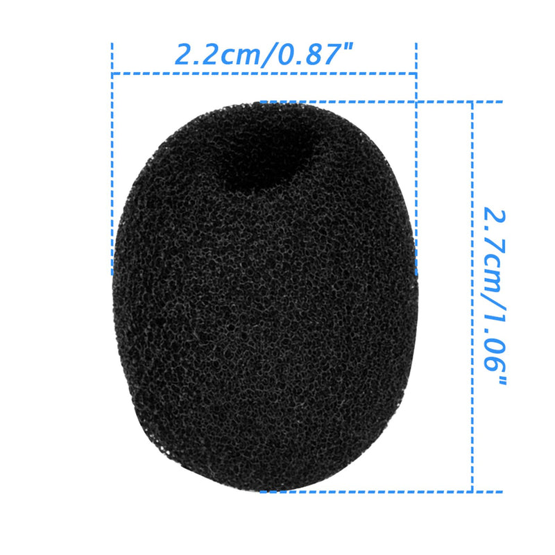 [AUSTRALIA] - eBoot Lapel Headset Microphone Windscreens, Foam Microphone Covers, Mini Size, 15 Pack 