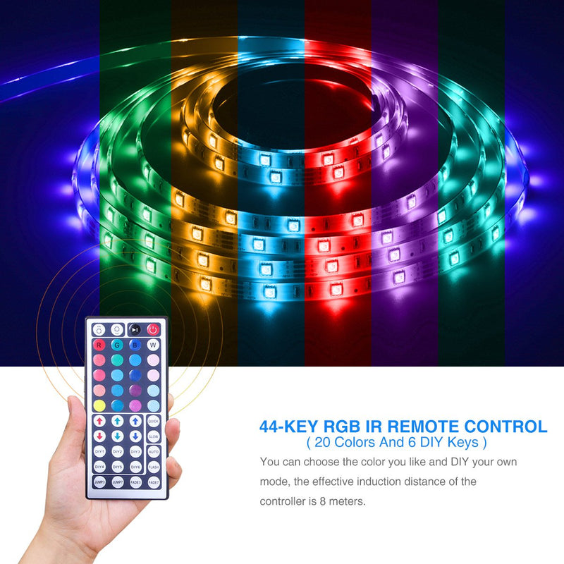 [AUSTRALIA] - Daybetter Led Strip Lights 16.4ft Waterproof Color Changing Led Lights with Remote Controller 