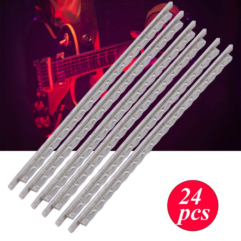 24Pcs Electric Guitar Fret Wire Cupronickel Fretwire Electric Guitar Accessories Musical Instrument Replacement Electric Guitar Parts