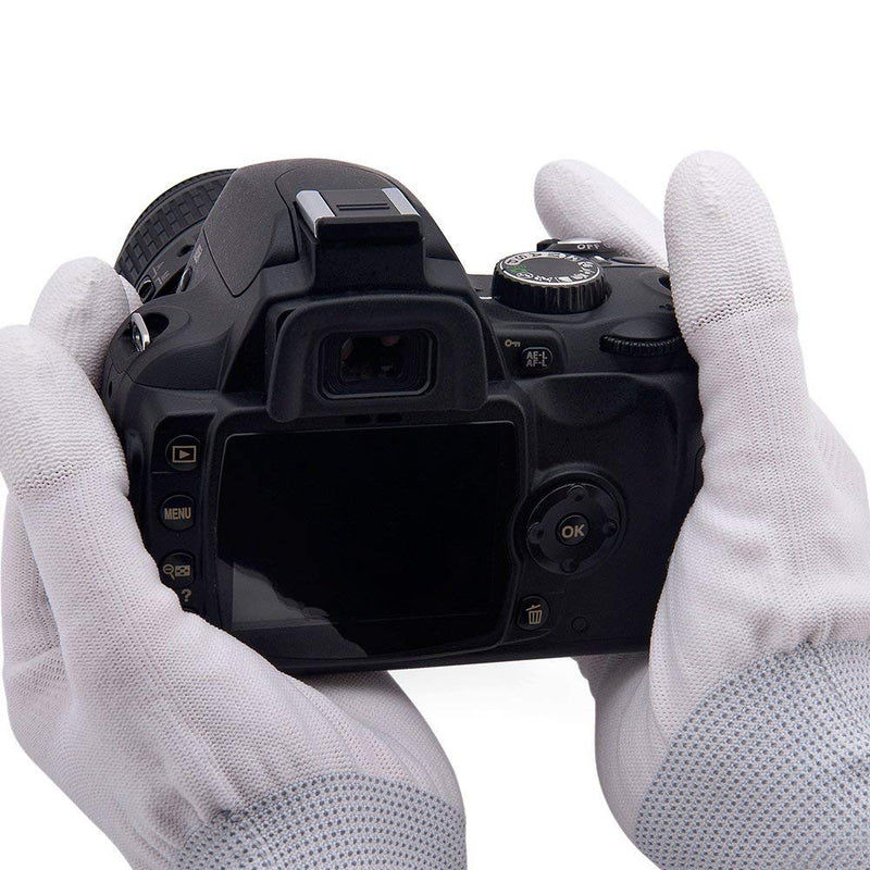 VSGO DDG-1 Professional Anti-Static Cleaning Gloves White Dust-Free for Camera, Sensor Cleaning