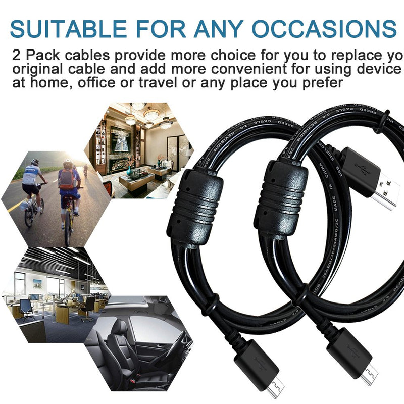 [AUSTRALIA] - SCOVEE USB Cable Replacement for Nikon Digital DSLR D3400 D3400 D3500 D5600 1 J5 1J5 Camera Accessories,UC-E20 Charge Charging Cable Photo Data Transfer Cord for Canon PowerShot SX720 HS 