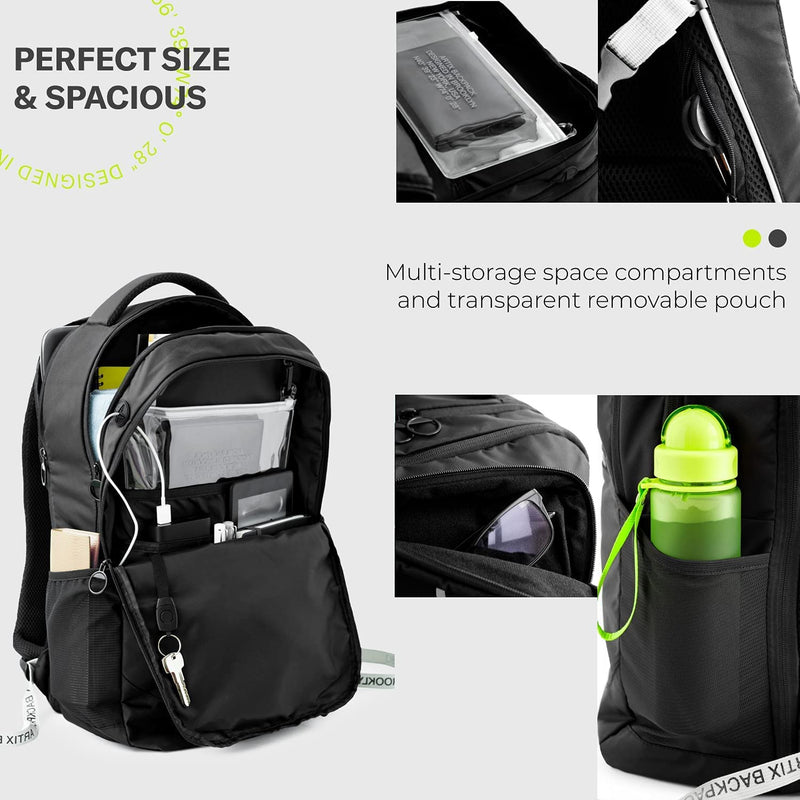 Artix CL750 Foldable Noise Isolating On Ear Headphones & Artix Comfortable Laptop Travel Backpack