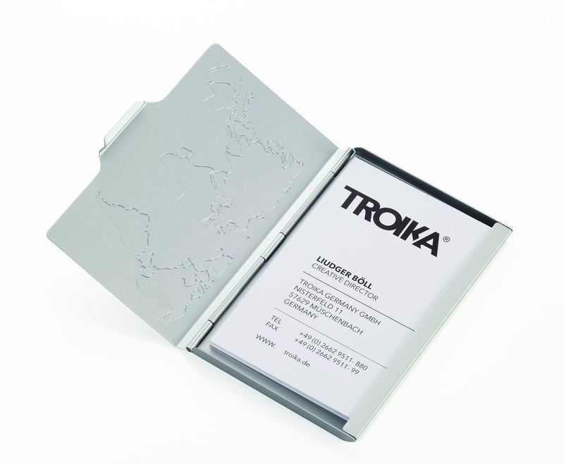 Troika Silver Global Card Case Aluminum (CDC1502AL)