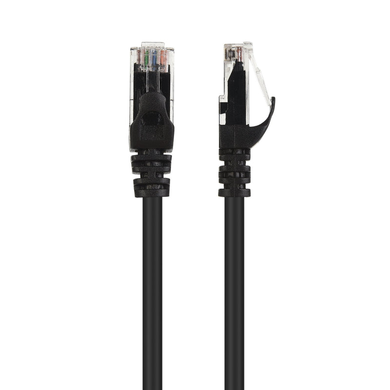 [AUSTRALIA] - Cable Matters 8-Pack Snagless Short Cat5e Ethernet Cable 1 ft (Cat5e Cable, Cat 5e Cable, Internet Cable, Network Cable) in Black 1 Foot 