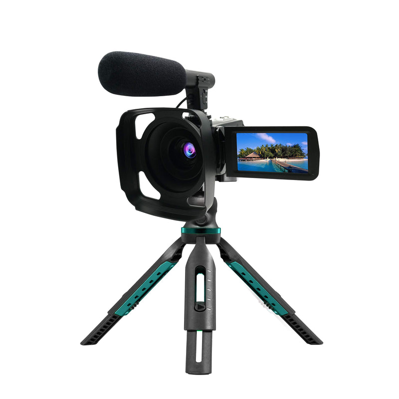 Tripod for Smartphone, DSLR, Video Camera or Handy Camera – Adjustable Legs – Compact & Light – Superior Aluminum & ABS Body – Multipurpose & Versatile – 360° Ball Head – Tabletop Tripod for Vlogs