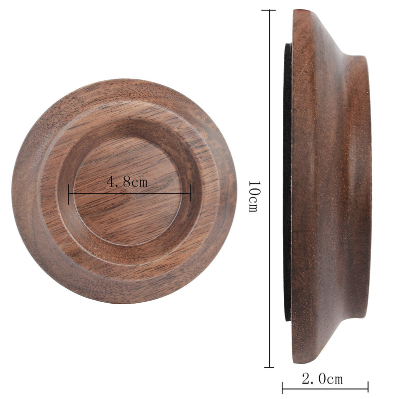 Upright Piano Caster Cups,Solid Wood Furniture,Piano Caster Cups - Non-Slip & Anti-Noise Foam (black walnut) black walnut