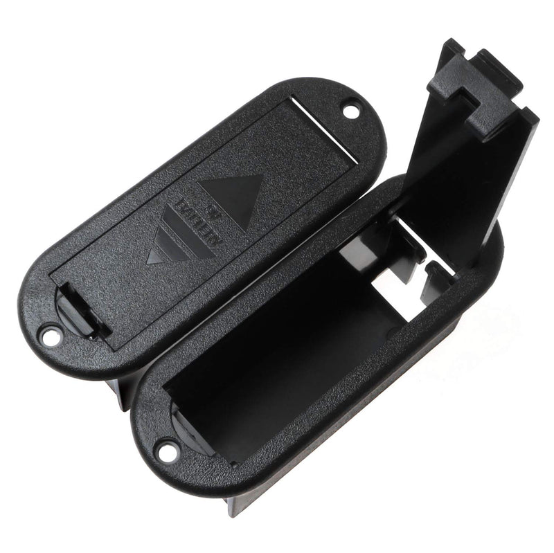 E-outstanding 9V Battery Box 2PCS Black Musical Accessories 9V Battery Case Holder for Active Guitar Bass Pickup