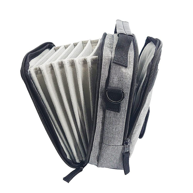 JONGSUN Camera Lens Square ND Filters Case Carrying Bag Pouch with Shoulder Strap, for 1 Holder and 6 Filters (100x100mm or 100x150mm Square Rectangular Filters)
