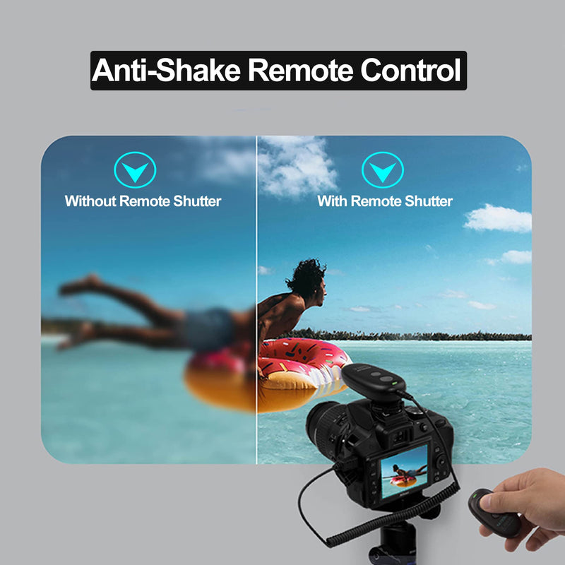 [AUSTRALIA] - AODELAN for Canon Remote Shutter Release Wireless Compatible with T7, T7i, T6, T6i, 60D,T3i, 200D,800D,5D Mark II,Replace RS-80N3 & RS-60E3 Switch 