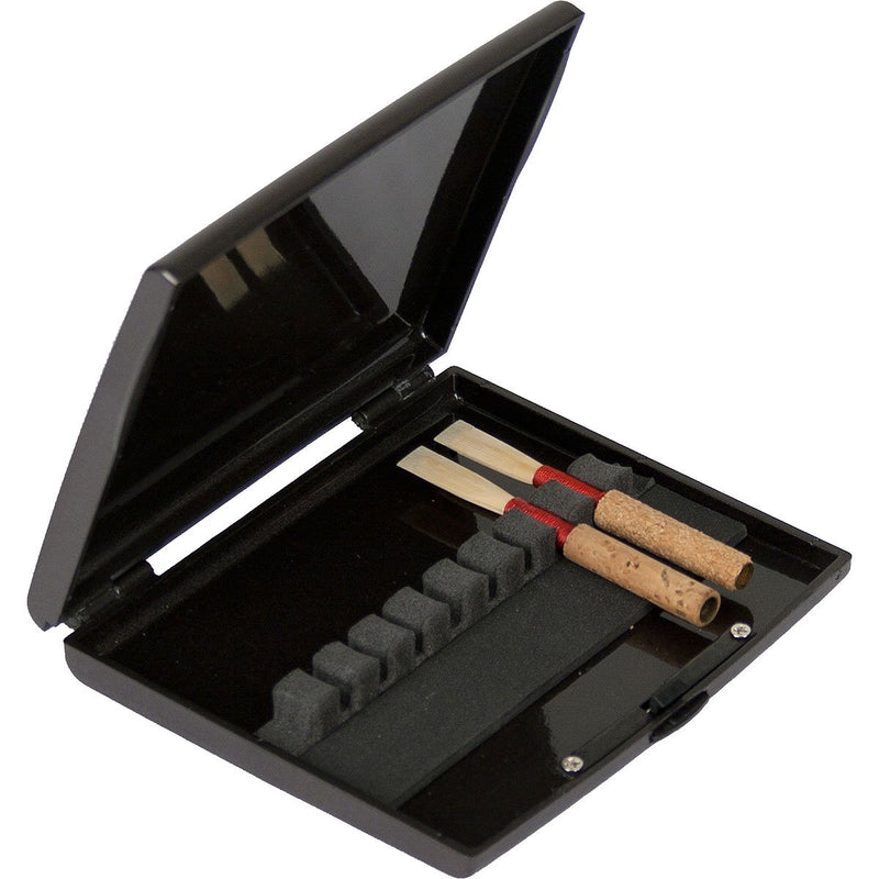 Protec Oboe & English Horn Reed Case - Protects 8 Reeds, Black (A252) Opaque Black