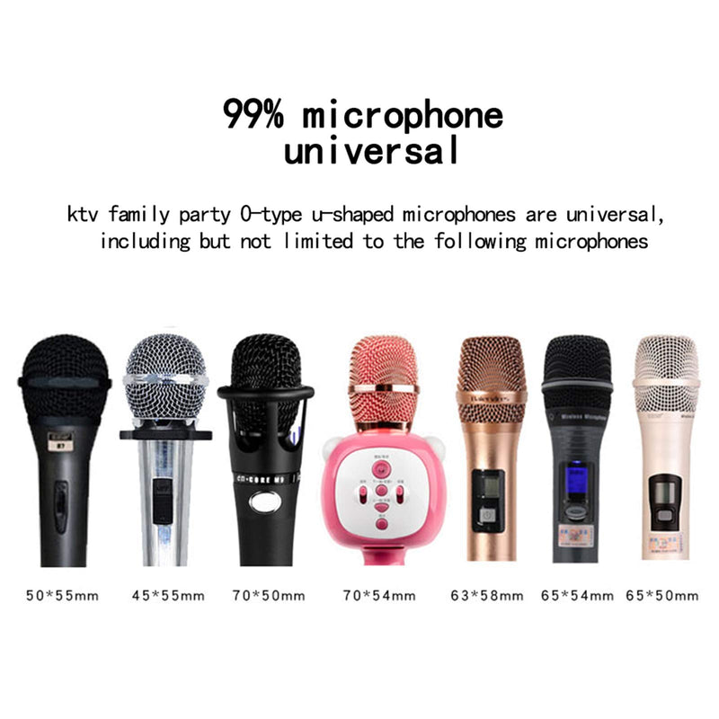 50Pcs Disposable Microphone Cover Non-Woven Handheld Removal Microphone Protective Cover Clean and No-Odor (White) White