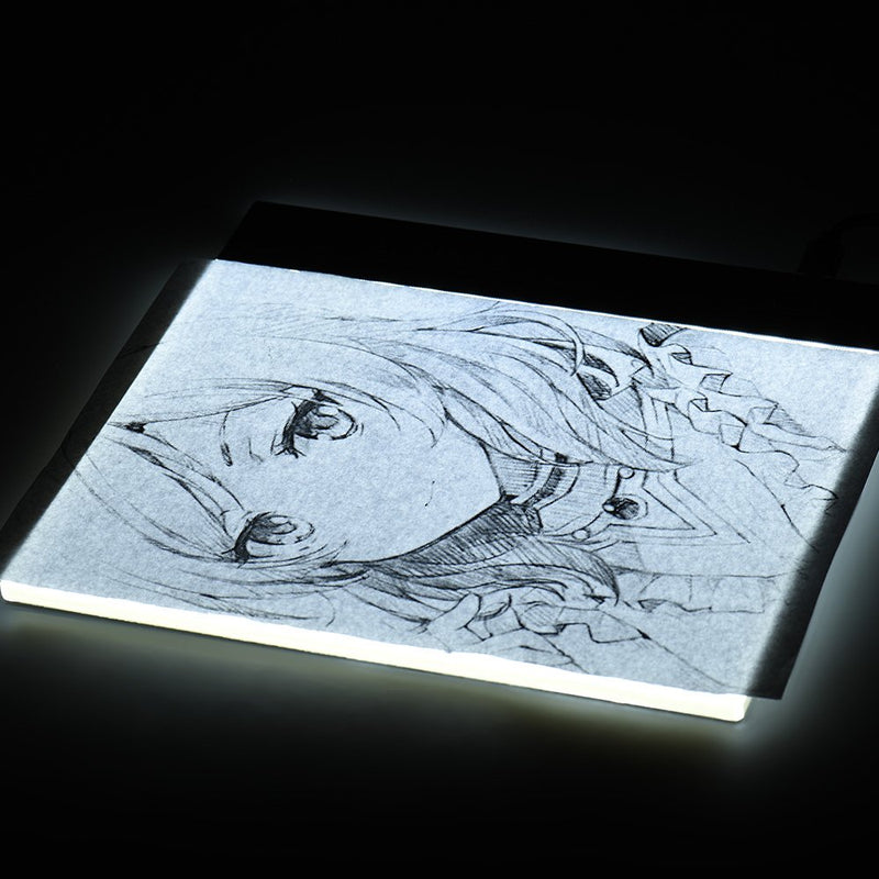 Aibecy Portable A5 LED Light Box Drawing Tracing Tracer Copy Board Table Pad Panel Copyboard with Stepless Brightness Control USB Cable for Artist Animation Sketching Architecture Calligraphy