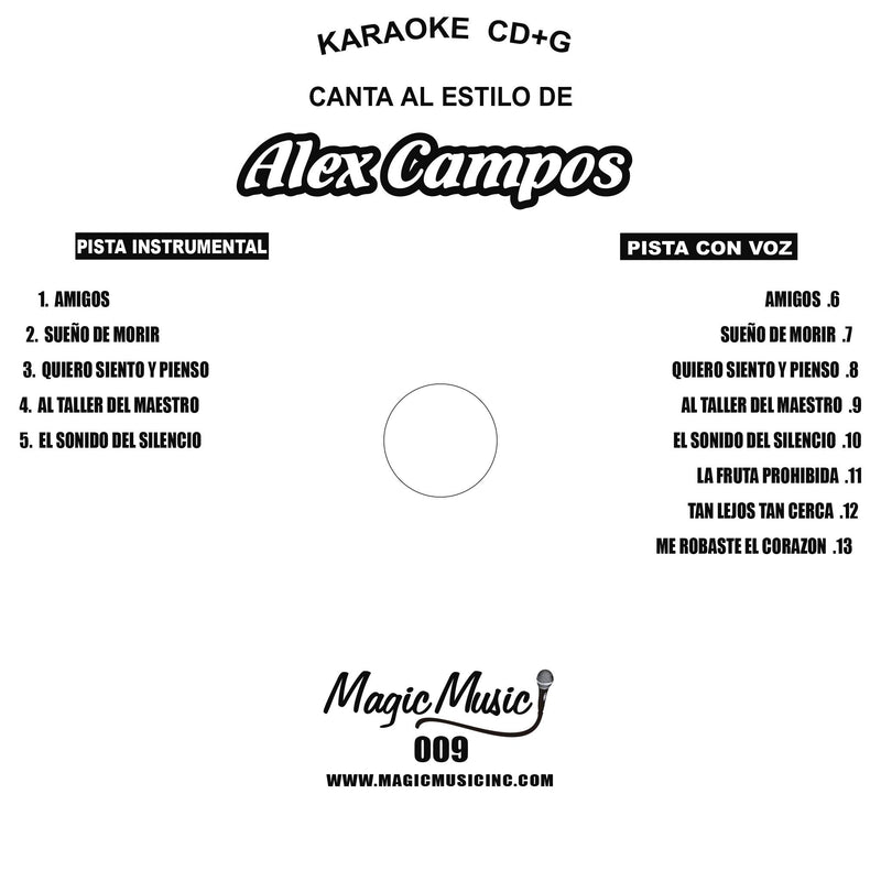 Karaoke Alex Campos (Cristiano)
