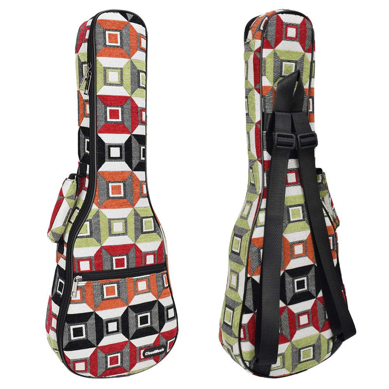 CLOUDMUSIC Ukulele Case Padded Backpack Bag (Concert) Concert