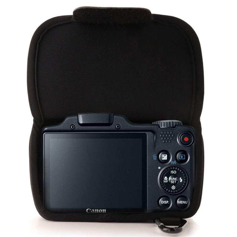MegaGear Ultra Light Neoprene Camera Case Compatible with Canon PowerShot SX420 is, SX410 is, SX400 is, SX510 HS Black