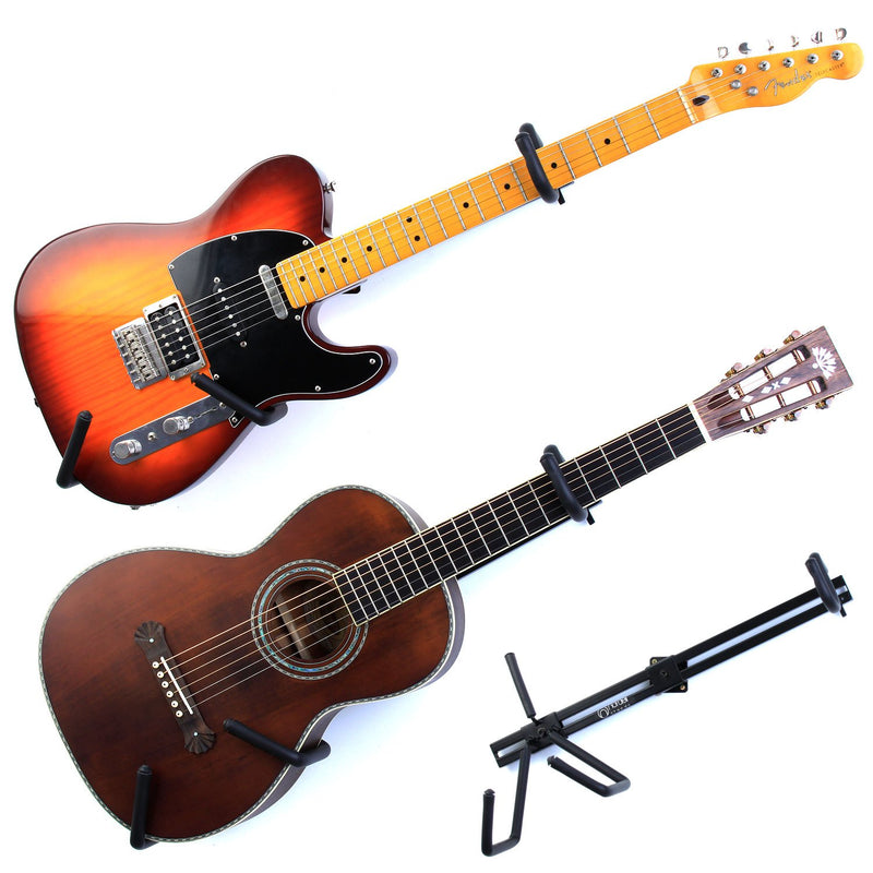 The Original Nordell Premium Horizontal Guitar Wall Hanger/Bracket Stand to mount Electric, Acoustic & Bass Guitar