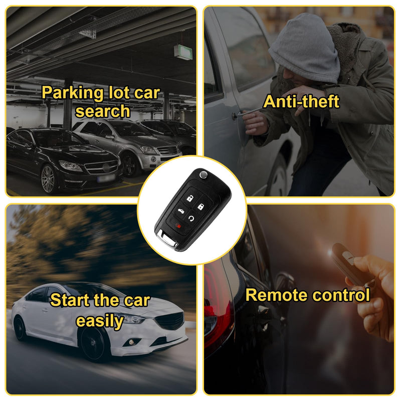 [AUSTRALIA] - OGATOO Flip Key Fob Replacement Keyless Entry Remote Control Fits for Chevy Equinox Camaro Impala Cruze Sonic Malibu/ GMC Terrain/ Buick Lacrosse Regal Verano Encore Allure 2010-2019, OHT01060512 