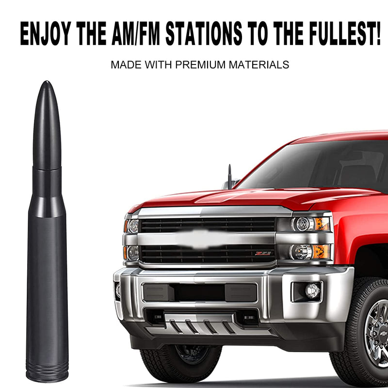 [AUSTRALIA] - zofikol Car Truck Antenna Compatible for Chevy & GMC Trucks, 1500 2500 3500 HD Vehicle Antenna Mast Car Truck Antenna Replacement, Black 