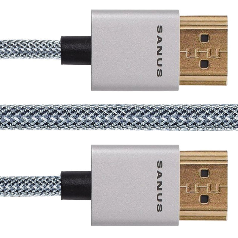 Sanus Super Slim 4' HDMI Cable - 4 Feet - 18 Gbps High-Speed Supports Full 1080P, 4K, UltraHD, 3D, Ethernet, and Audio Return Channel - SOA-SH4