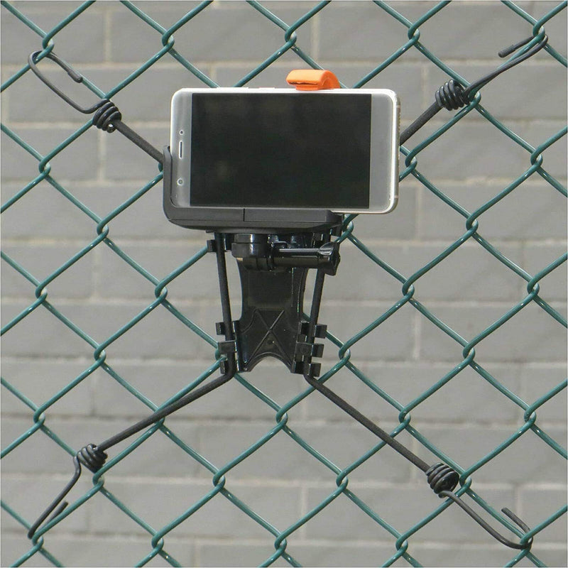 3 in 1 Universal Action Camera Chain Link Fence Mount for Action Camera/Digital Camera/Cell Phone Fence Mount - Ideal Backstop Camera Mount for Recording Baseball,Softball and Tennis Games
