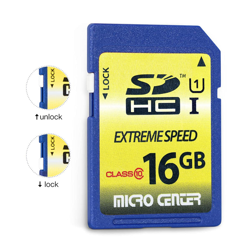 16GB Class 10 SDHC Flash Memory Card 10 Pack Standard Full Size SD Card USH-I U1 Trail Camera Memory Card by Micro Center (10 Pack) 16GB x 10