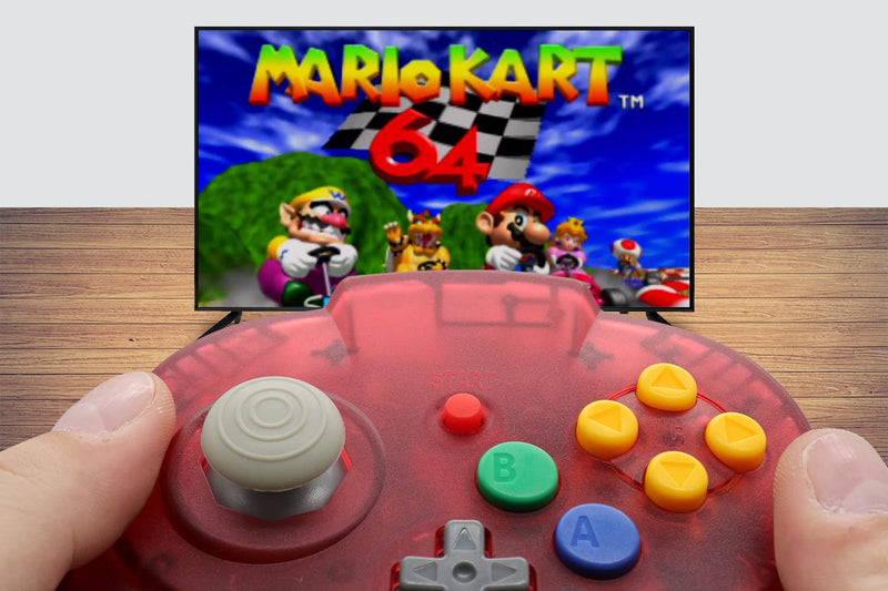 [AUSTRALIA] - Intec Gaming Warrior 64 Wired Controller for Original Nintendo 64 N64 Console (Red) Red 