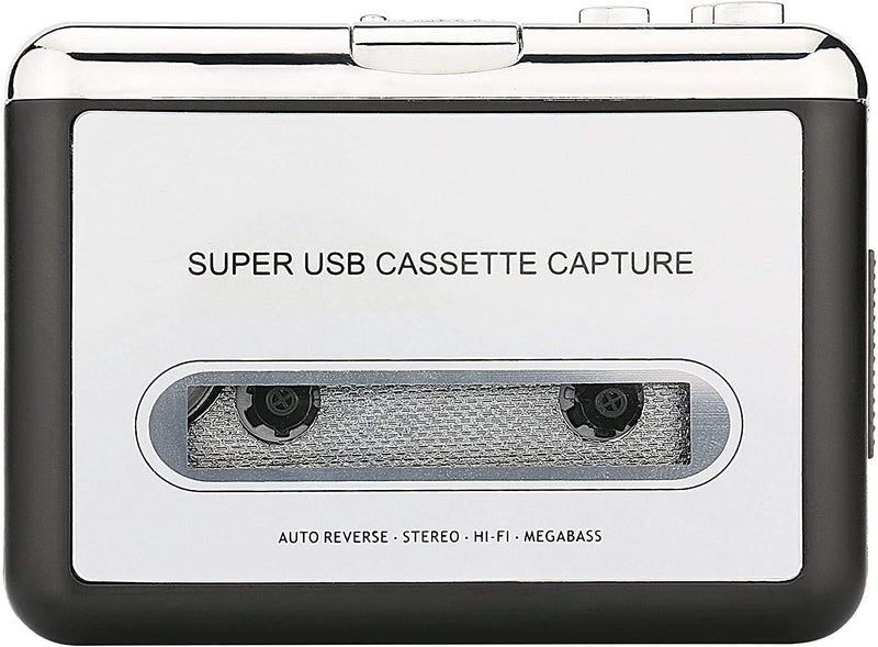 BW Portable Cassette Player/Cassette to MP3 Converter Capture Cassette Tape to MP3/CD Audio via USB