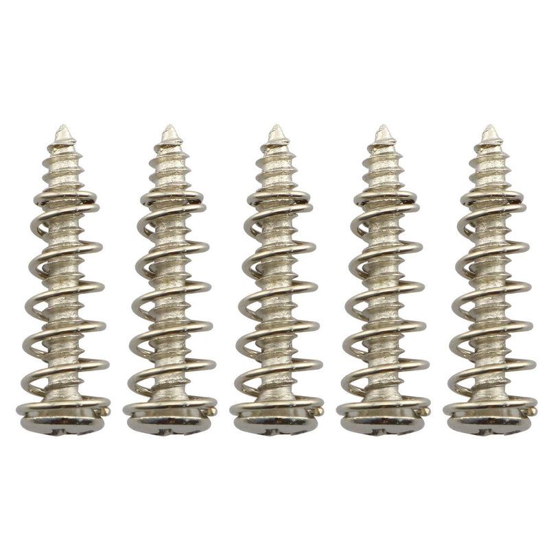 PSCCO 1 Set Electric Guitar Single Coil Pickup Screws & Springs Set Electric Guitar Parts Silver