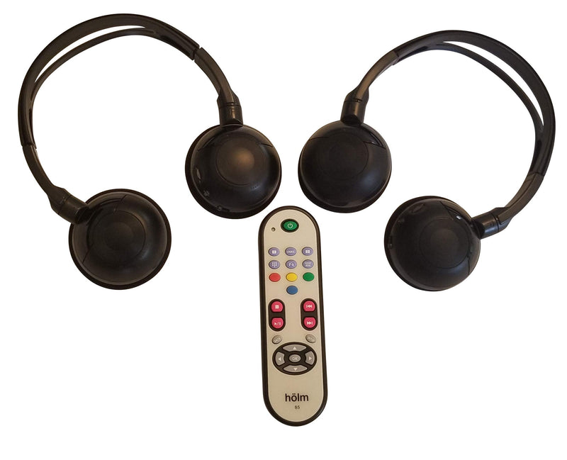 Hölm Wireless DVD Headphone and Remote Compatible with Grand Caravan, Durango, and Jeep Cherokee UConnect (2014 2015 2016 2017 2018 2019 2020)