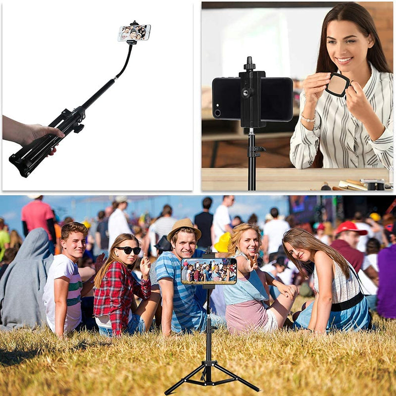 [AUSTRALIA] - Pixel Tripod for iPhone 20inch Cell Phone Stand Video Recording Vlogging/Streaming/Photography, Smartphone Tripod Stand, Sturdy and Lightweight Stand 
